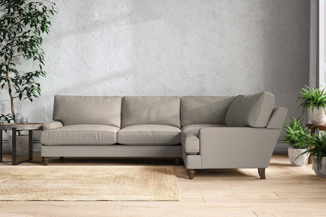 Marri Grand Right Hand Corner Sofa - Recycled Cotton Flax