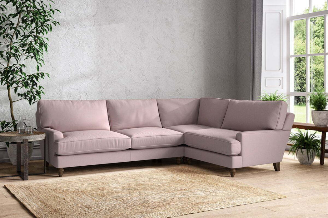 Marri Grand Right Hand Corner Sofa - Recycled Cotton Lavender