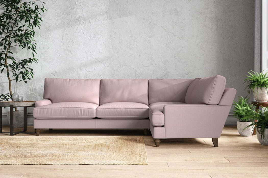 Marri Grand Right Hand Corner Sofa - Recycled Cotton Lavender