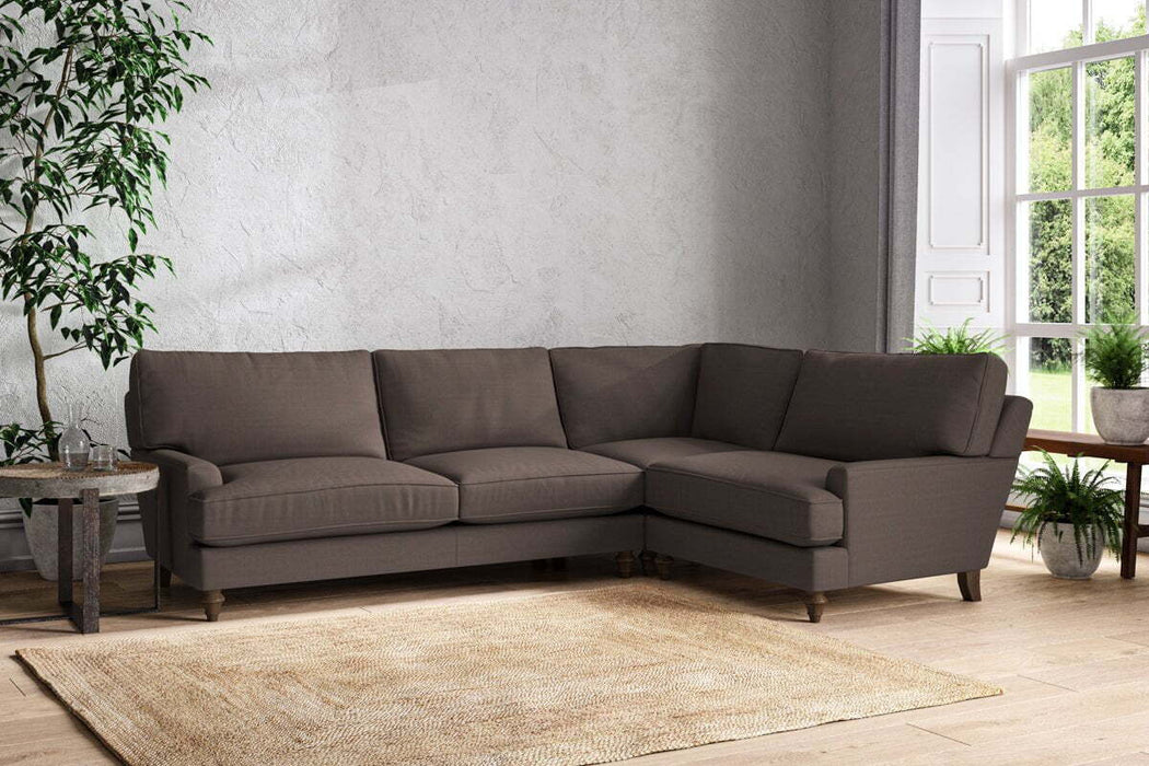 Marri Grand Right Hand Corner Sofa - Recycled Cotton Mocha