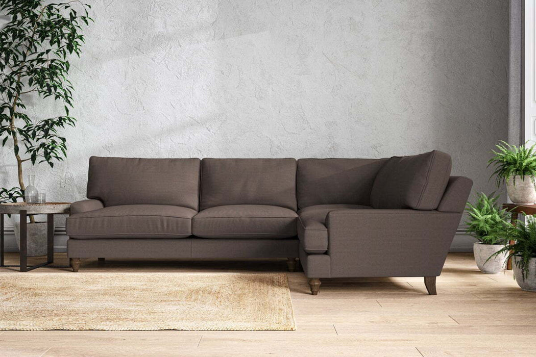 Marri Grand Right Hand Corner Sofa - Recycled Cotton Mocha