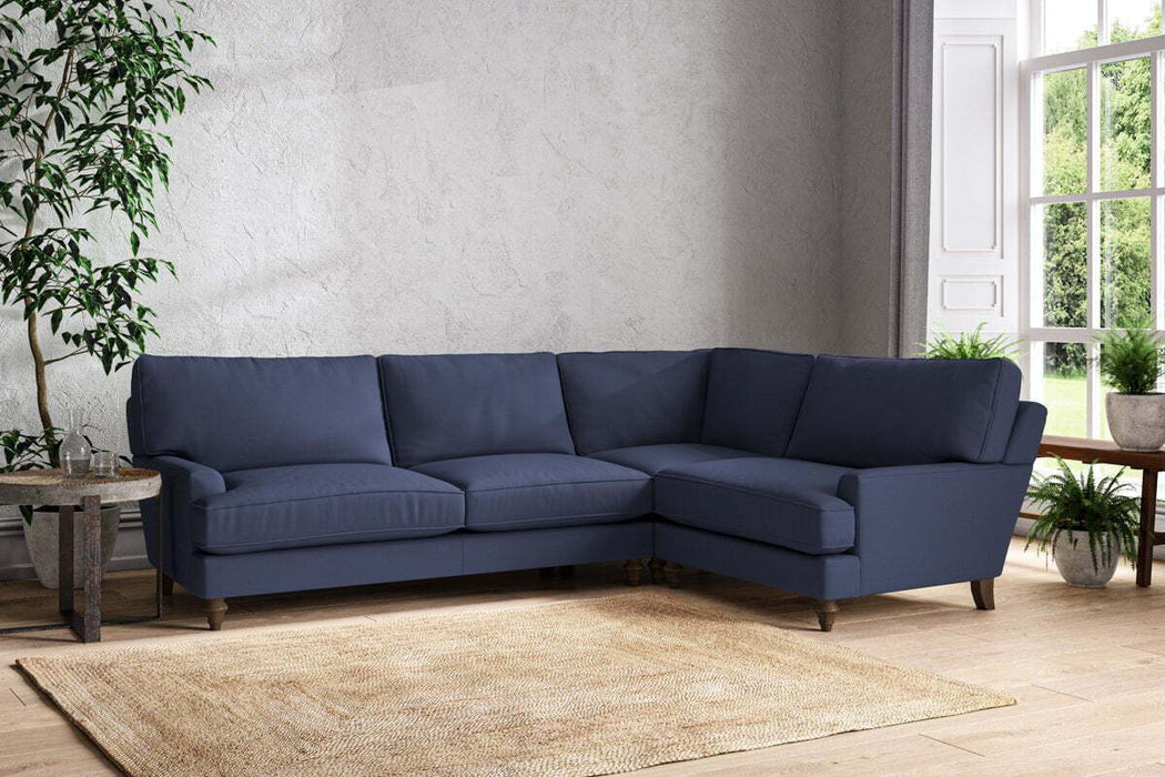 Marri Grand Right Hand Corner Sofa - Recycled Cotton Navy
