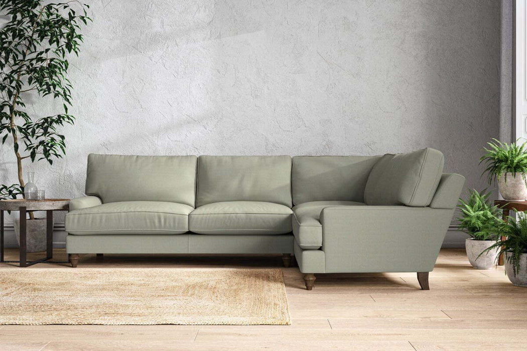 Marri Grand Right Hand Corner Sofa - Recycled Cotton Seaspray