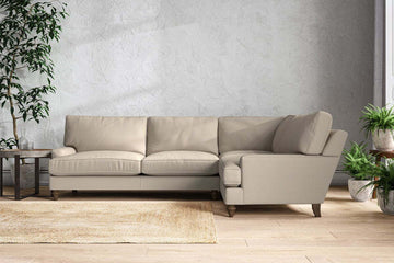 Marri Grand Right Hand Corner Sofa - Recycled Cotton Stone