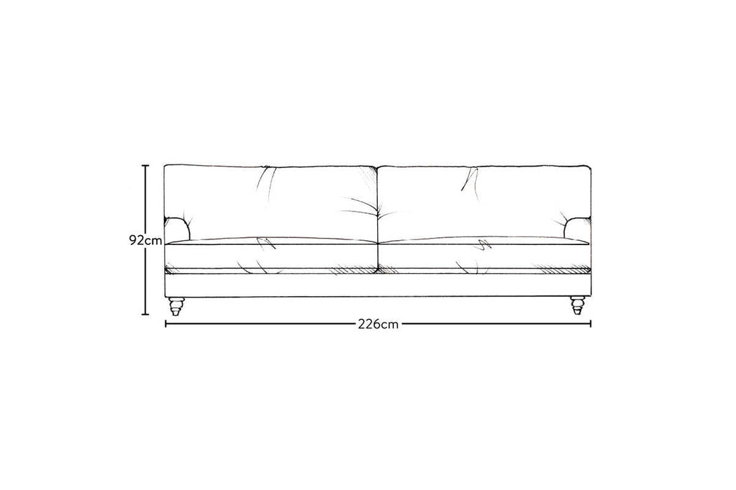 Marri Grand Sofa - Recycled Cotton Stone