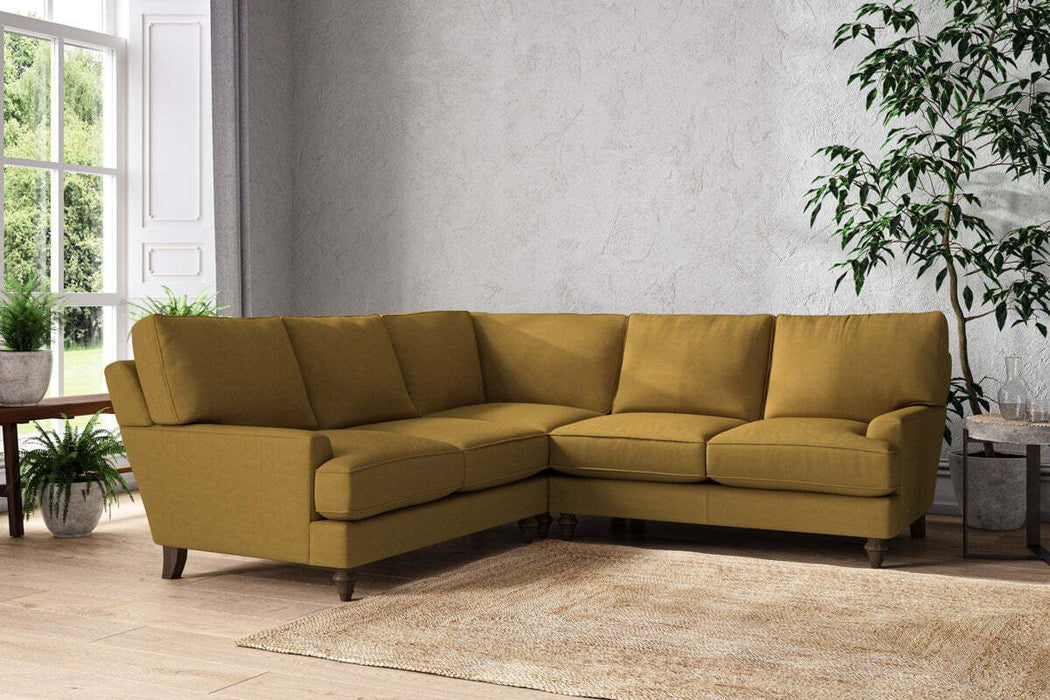 Marri Large Corner Sofa - Recycled Cotton Ochre