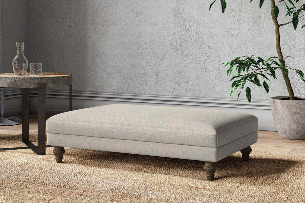 Marri Large Footstool Brera Linen Natural