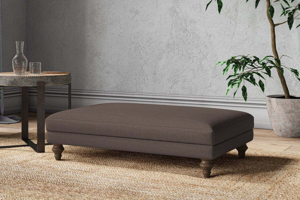 Marri Large Footstool - Recycled Cotton Mocha