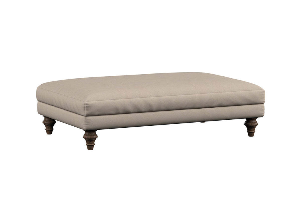 Marri Large Footstool - Recycled Cotton Navy