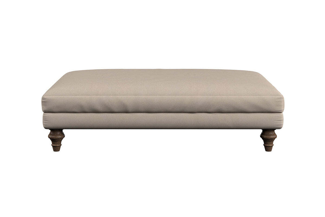Marri Large Footstool - Recycled Cotton Seaspray