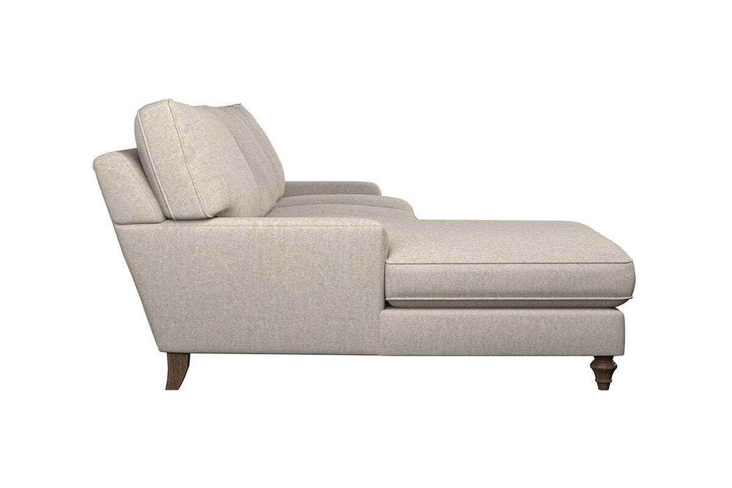 Marri Large Left Hand Chaise Sofa - Brera Linen Smoke