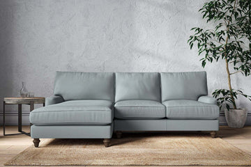 Marri Large Left Hand Chaise Sofa - Recycled Cotton Horizon