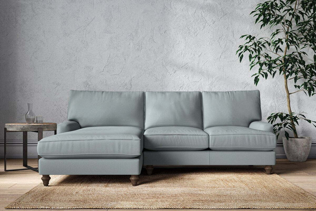 Marri Large Left Hand Chaise Sofa - Recycled Cotton Horizon