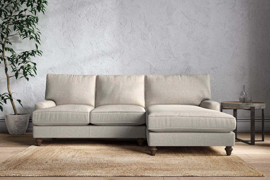 Marri Large Right Hand Chaise Sofa Brera Linen Natural