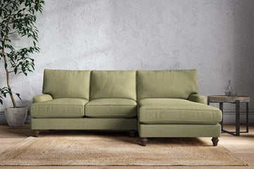 Marri Large Right Hand Chaise Sofa - Brera Linen Sage