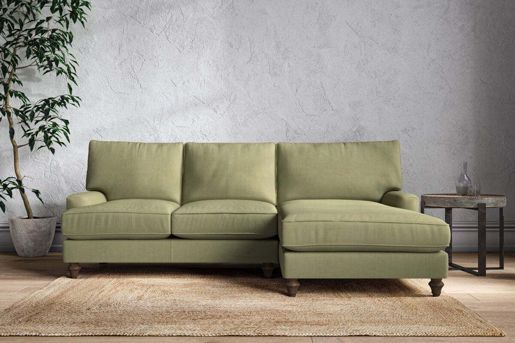 Marri Large Right Hand Chaise Sofa - Brera Linen Sage