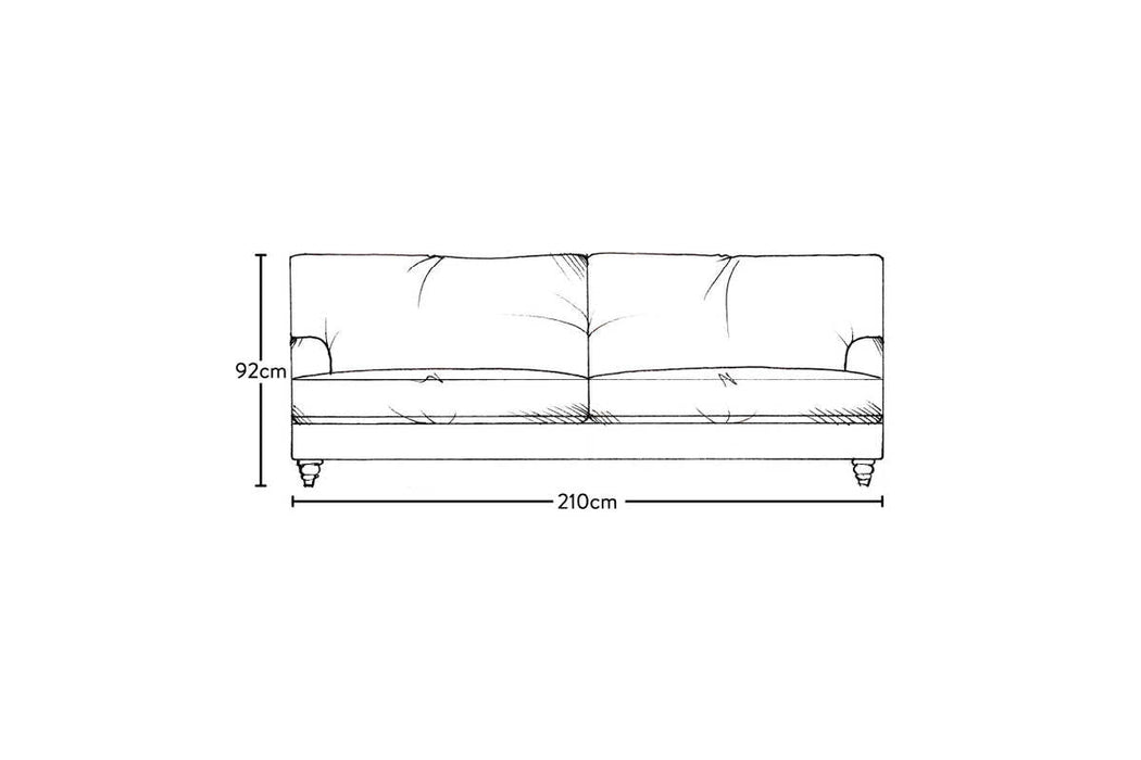 Marri Large Sofa - Brera Linen Espresso