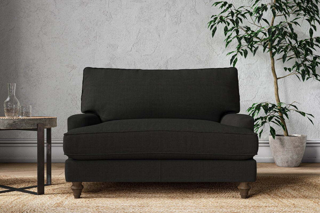 Marri Love Seat - Brera Linen Charcoal