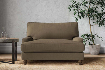 Marri Love Seat - Brera Linen Chestnut