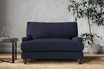 Marri Love Seat - Brera Linen Indigo