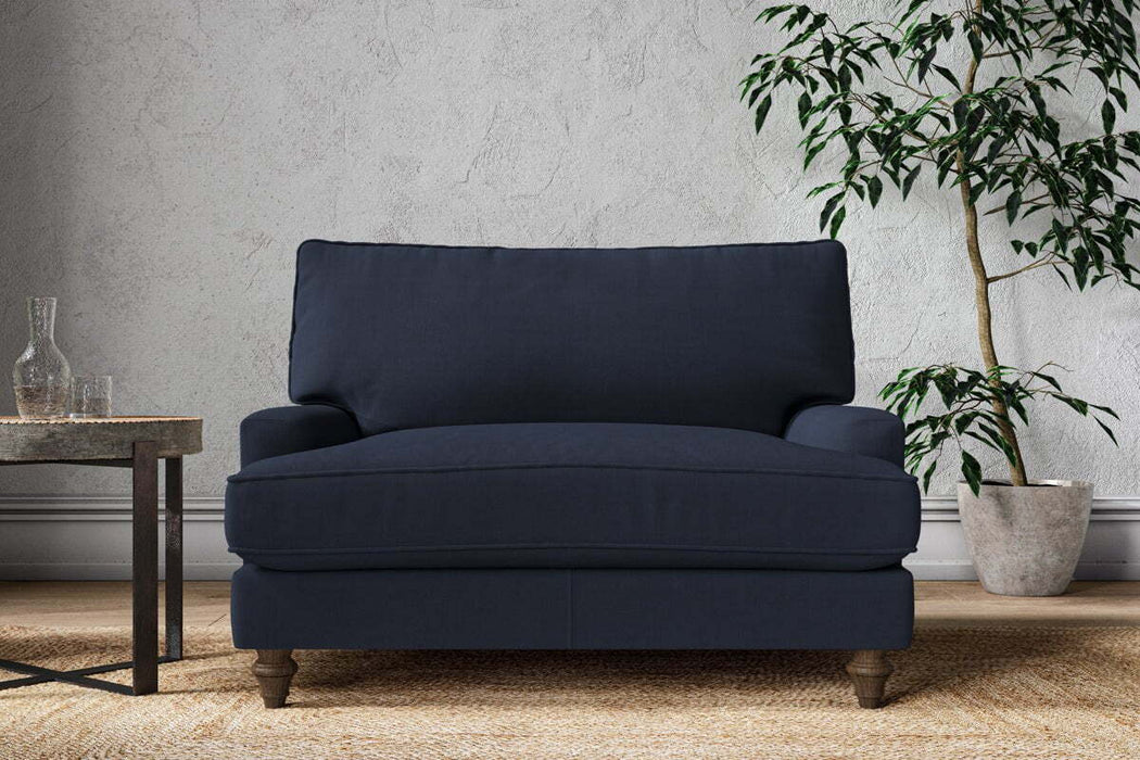 Marri Love Seat - Brera Linen Indigo