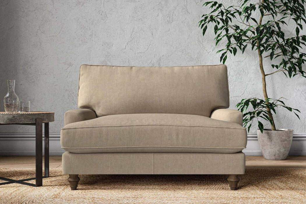 Marri Love Seat - Brera Linen Pebble