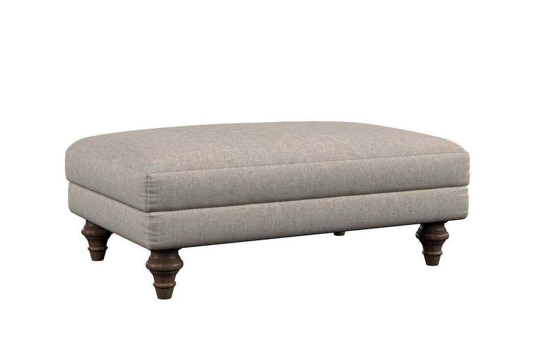 Marri Medium Footstool - Brera Linen Granite