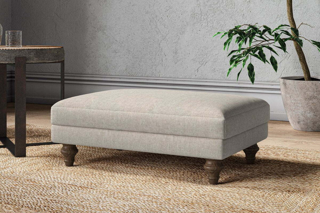 Marri Medium Footstool Brera Linen Natural