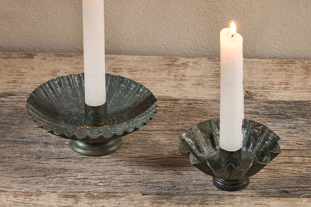 Matu Candle Holder Antique Patina