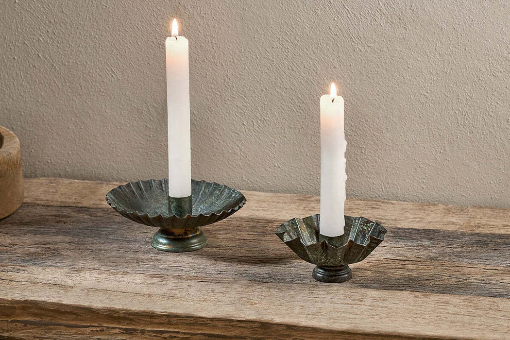 Matu Candle Holder Antique Patina