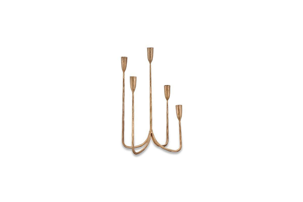 Mbata Cluster Candelabra Antique Brass