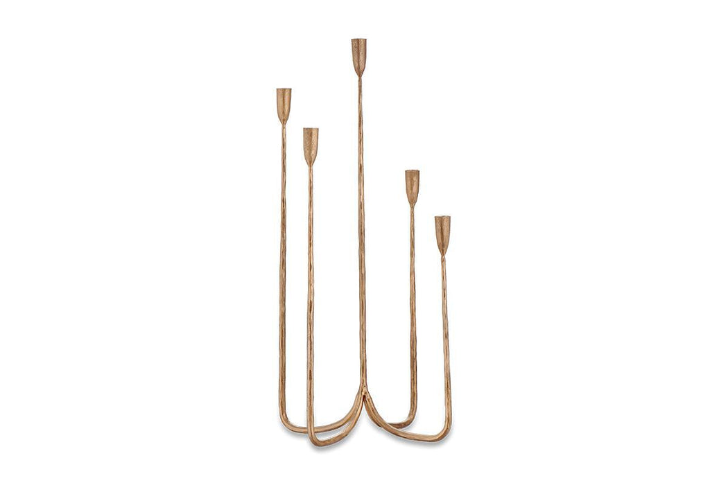 Mbata Cluster Candelabra Antique Brass