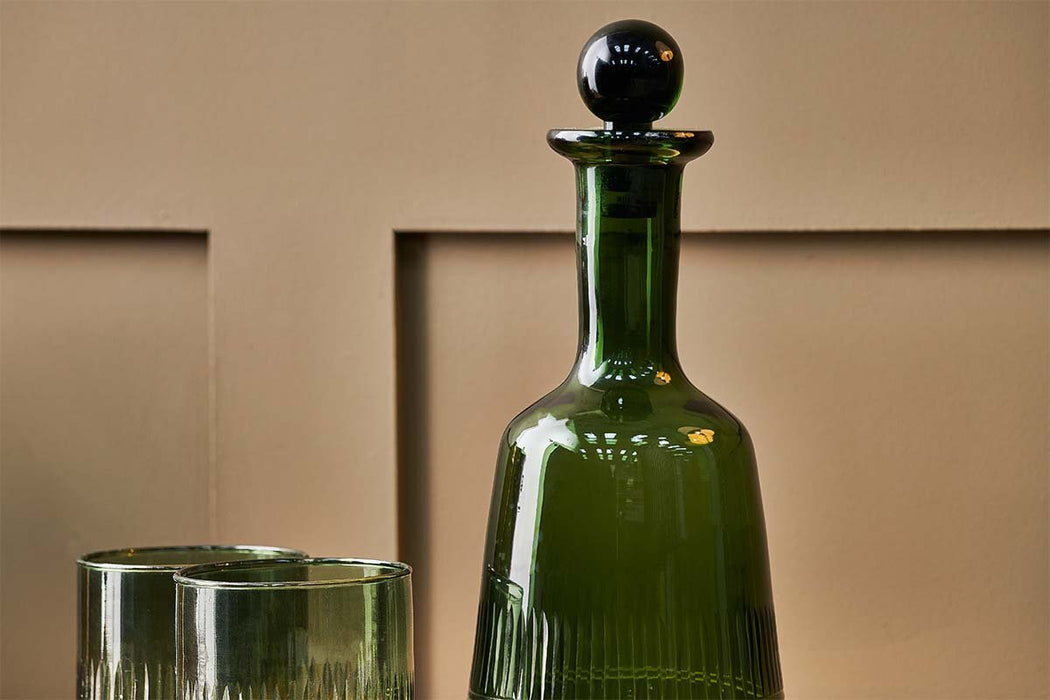 Mila Decanter Dark Emerald