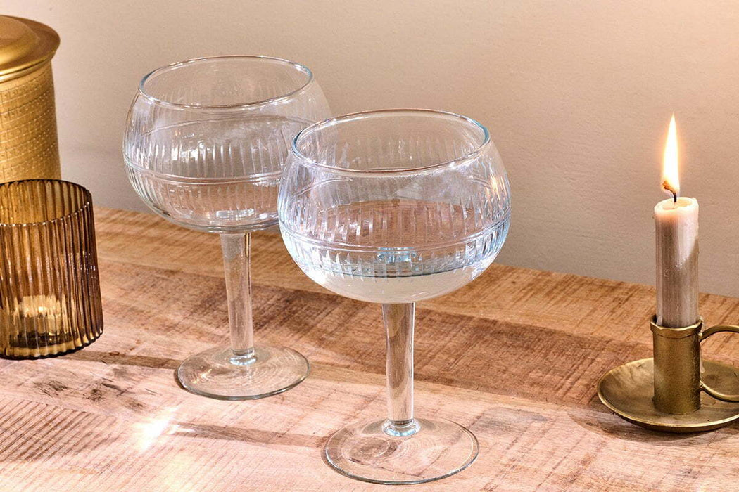 Mila Gin Glass Clear Set Of 2