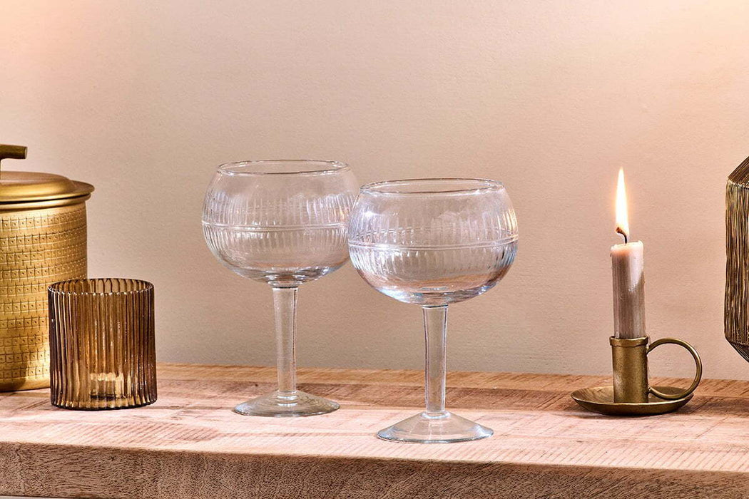 Mila Gin Glass Clear Set Of 2