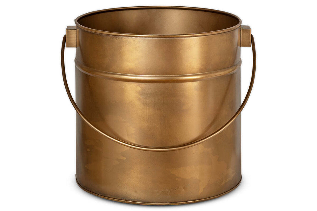 Mosat Iron Fireside Bucket Antique Brass