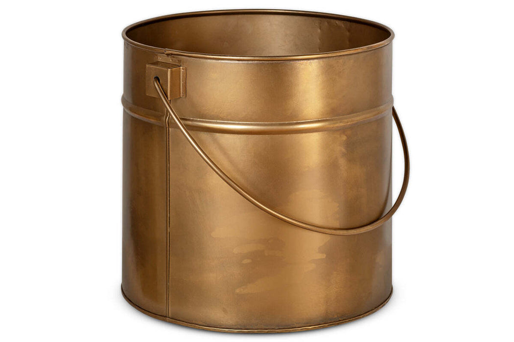 Mosat Iron Fireside Bucket Antique Brass