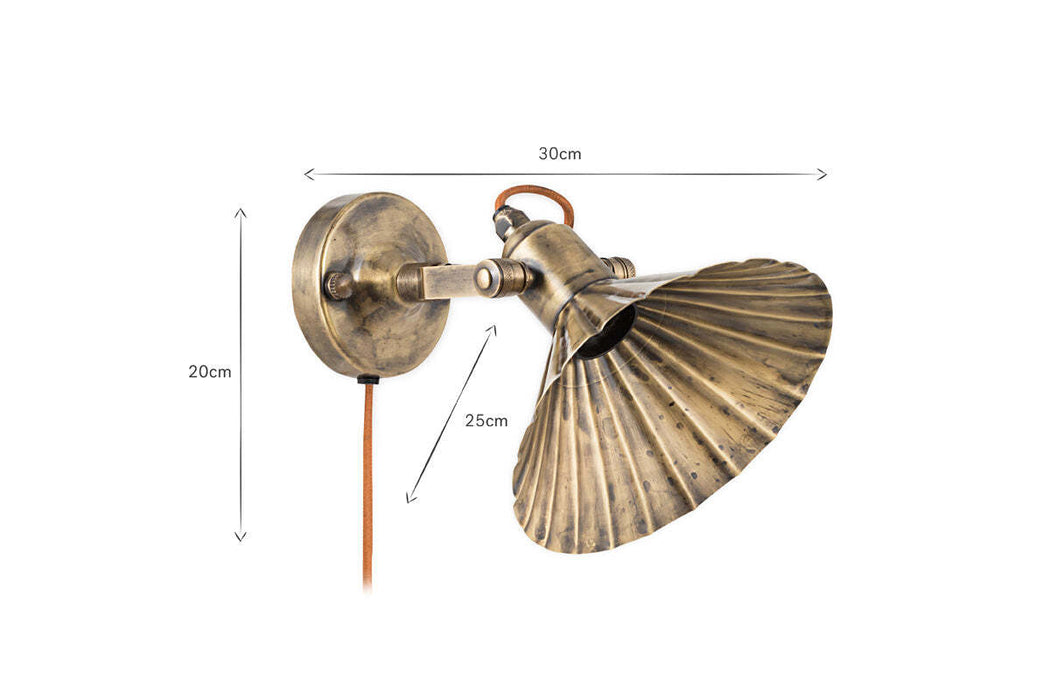Moti Wall Lamp Antique Brass