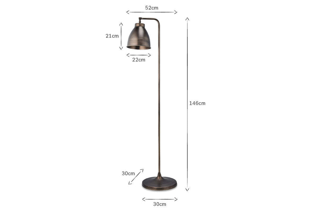 Muturi Floor Lamp Aged Bronze