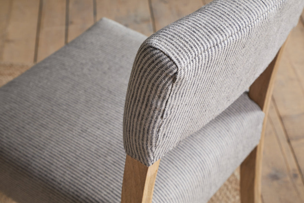 Nadeeka Linen Upholstered Dining Chair Soft Grey