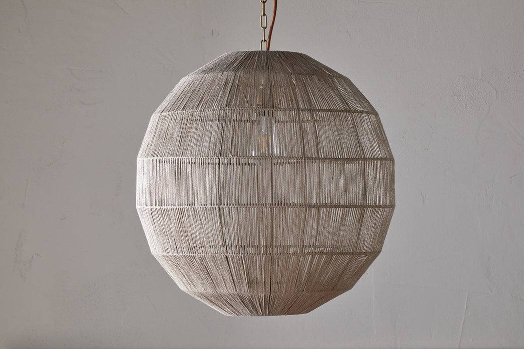 Nilaveli Woven Jute Sphere Pendant Natural