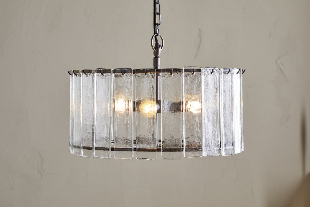 Nauka Statement Pendant Aged Bronze Clear
