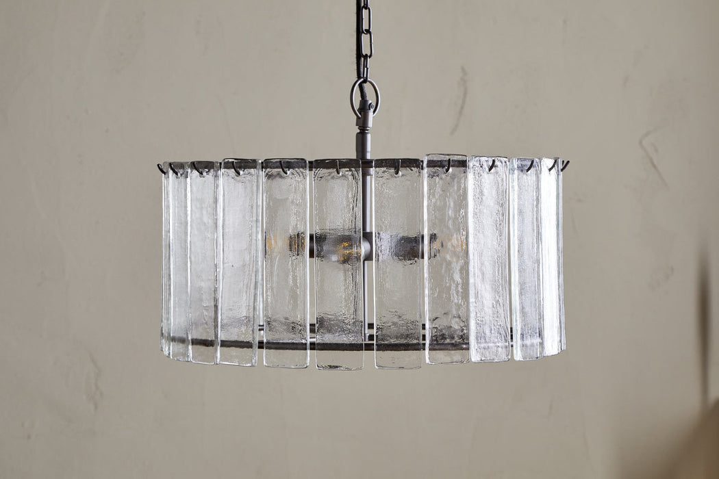 Nauka Statement Pendant Aged Bronze Clear