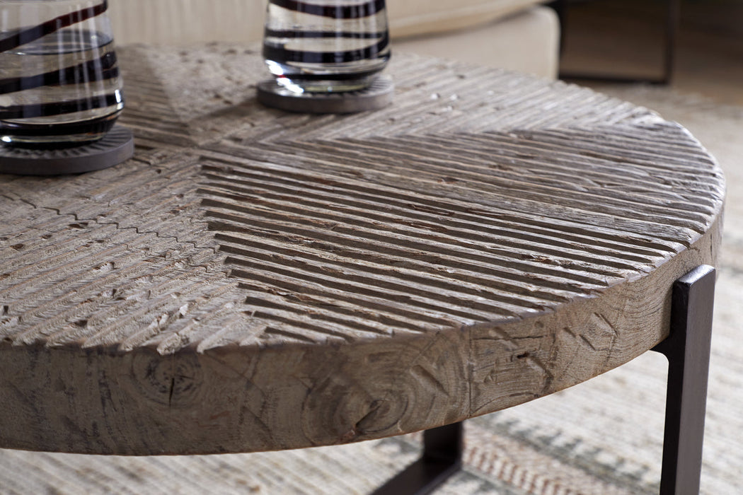 Chakala Reclaimed Wood Coffee Table Reclaimed Wood Iron