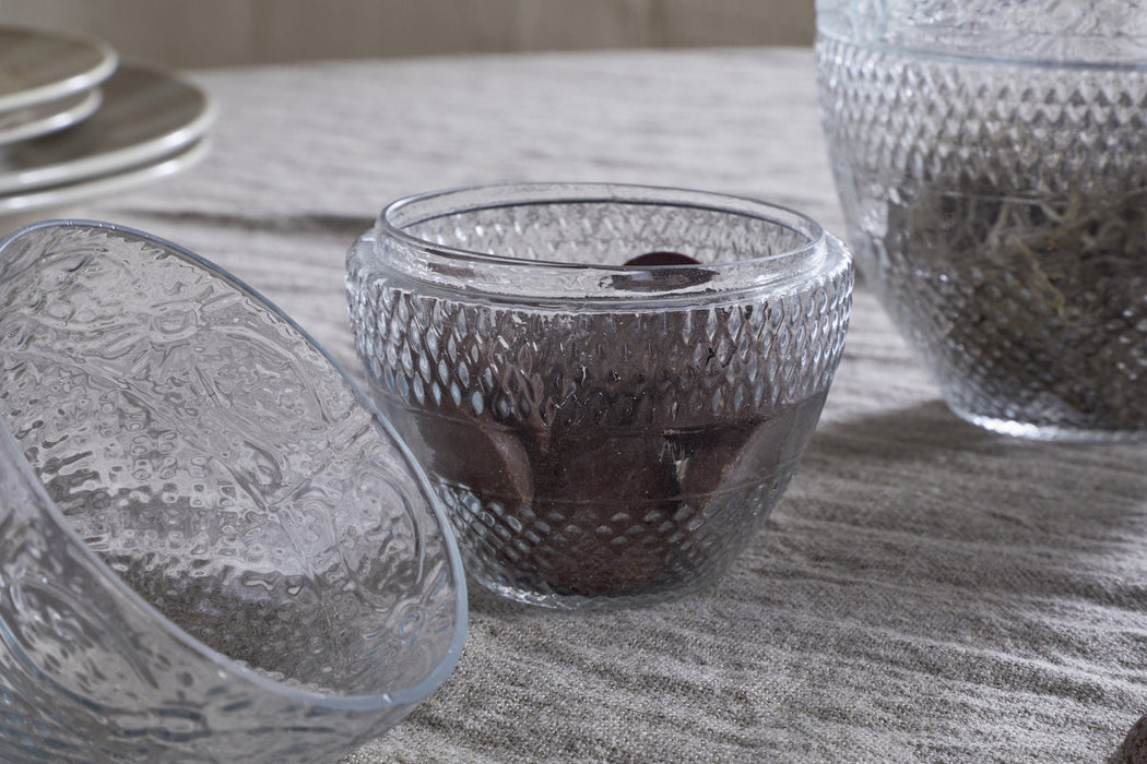 Essan Recycled Glass Opening Egg Clear