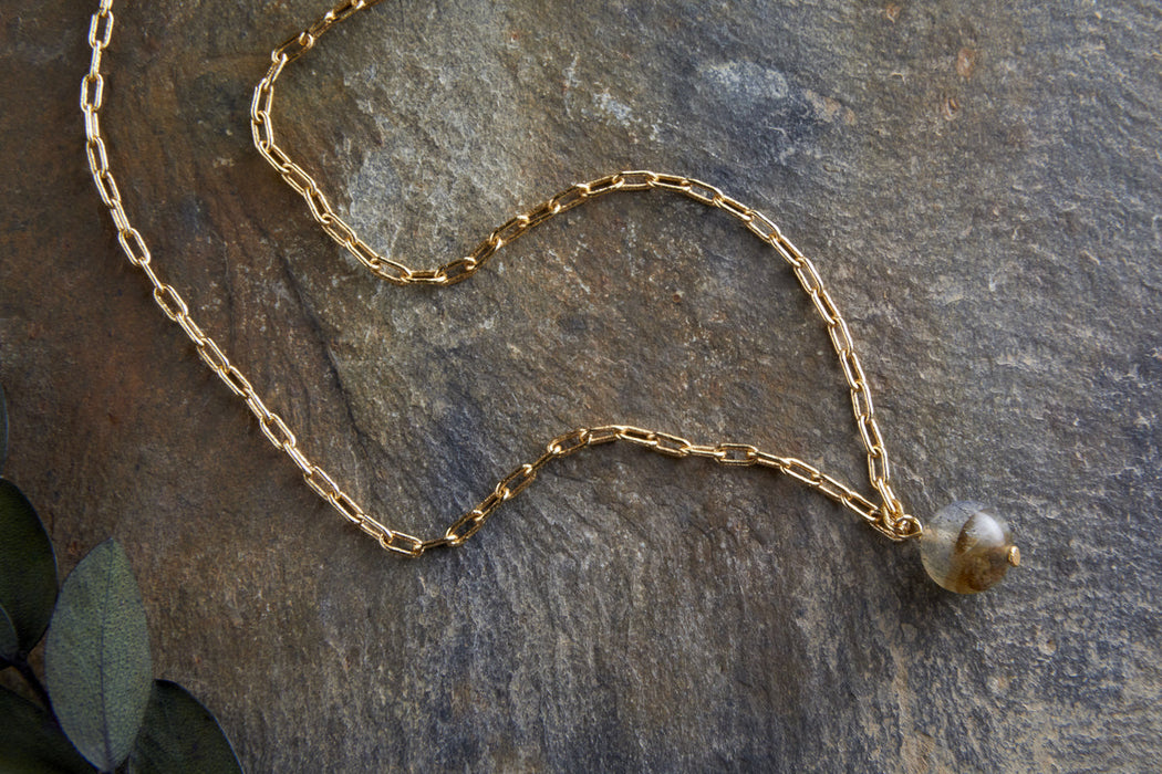 Marai Labradorite Necklace Labradorite Gold