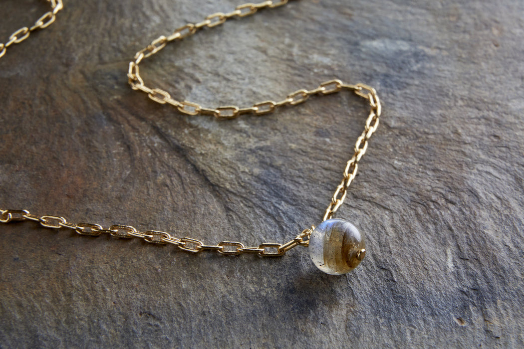 Marai Labradorite Necklace Labradorite Gold