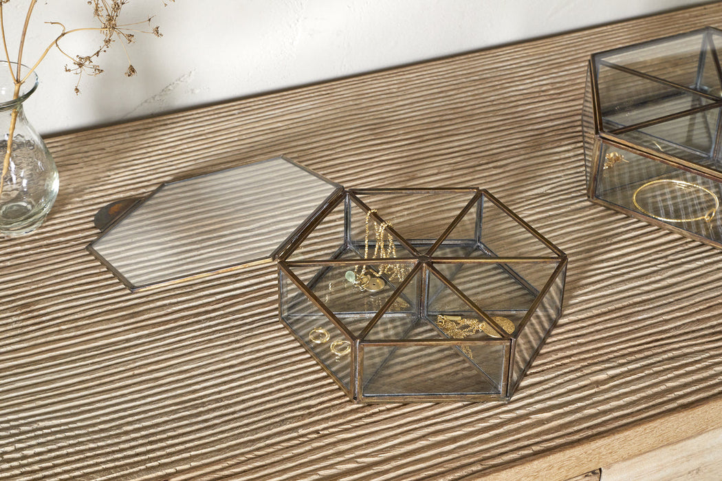 Sitara Jewellery Box Antique Brass