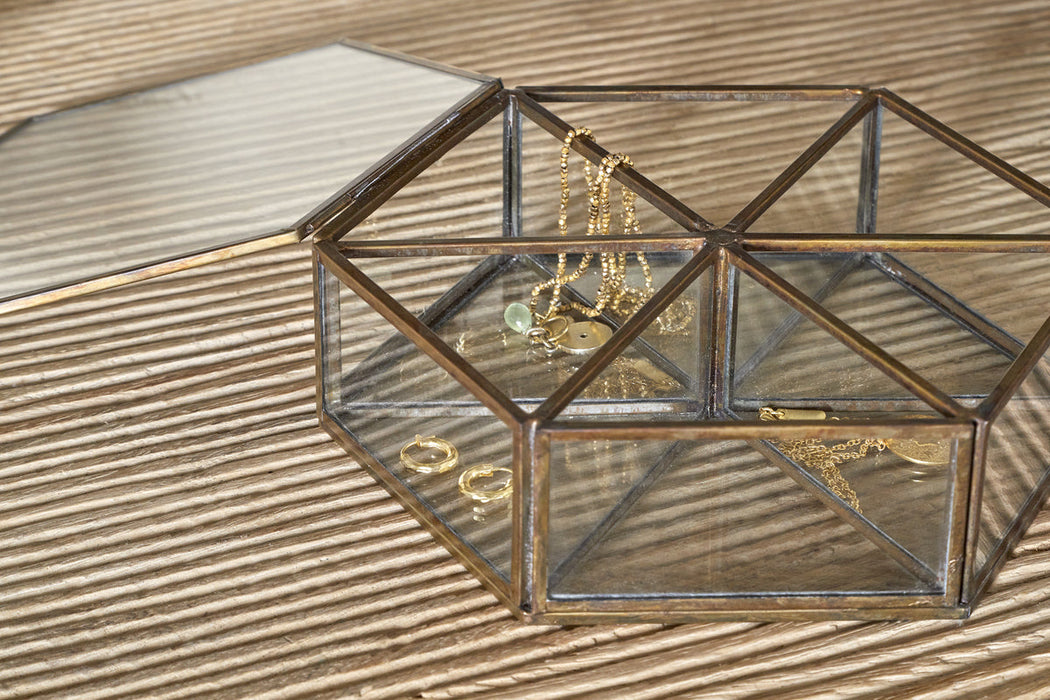Sitara Jewellery Box Antique Brass