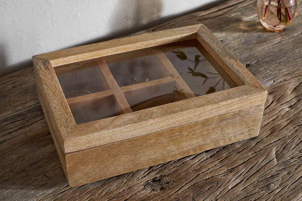 Kabani Mango Wood Jewellery Box Natural